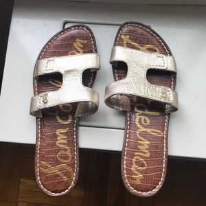 Sam Edelman gold sandal